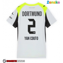 Ženske Nogometnih dresov Borussia Dortmund Yan Couto #2 Gostujoči 2025-26 Kratki rokavi